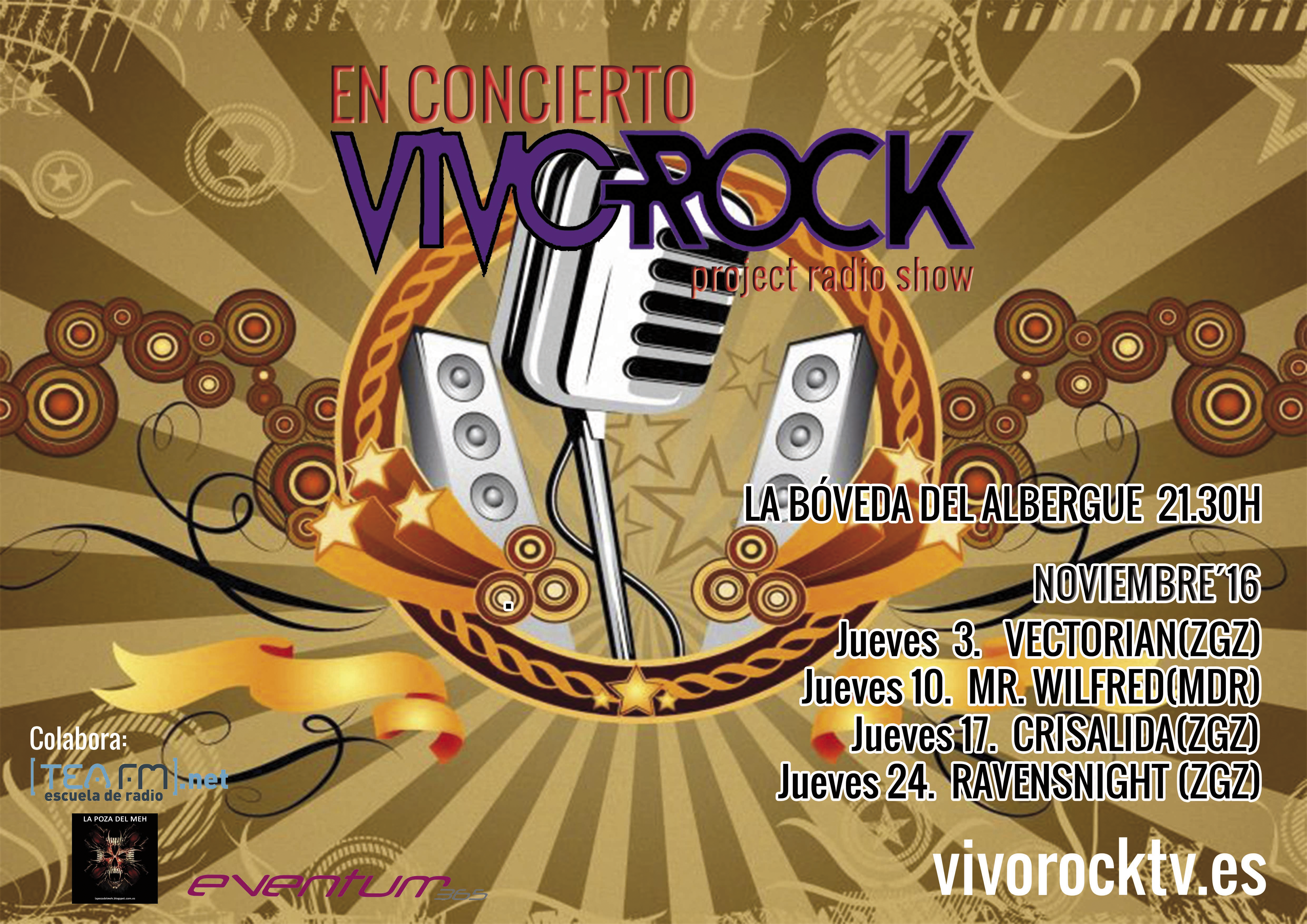 VivoRock En Concierto: Programación de Noviembre.