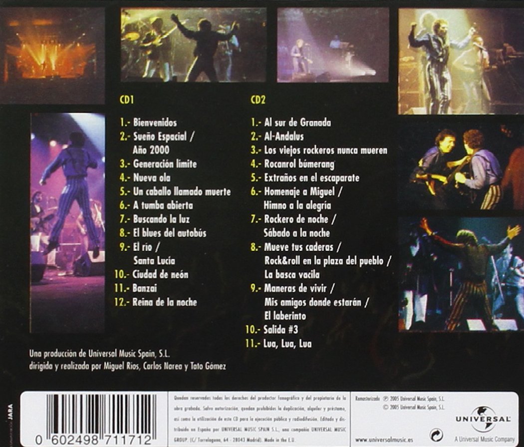 Rock & Ríos: Inlay interior del CD.